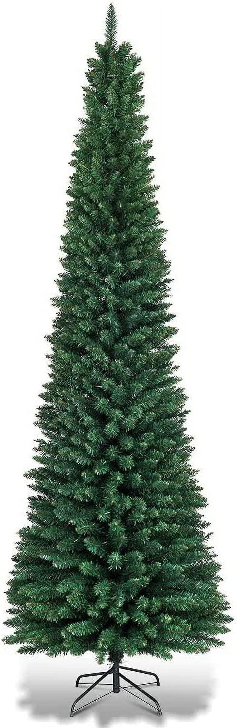 7FT Pencil Christmas Tree Slim Xmas Tree for Home Decoration, Unlit