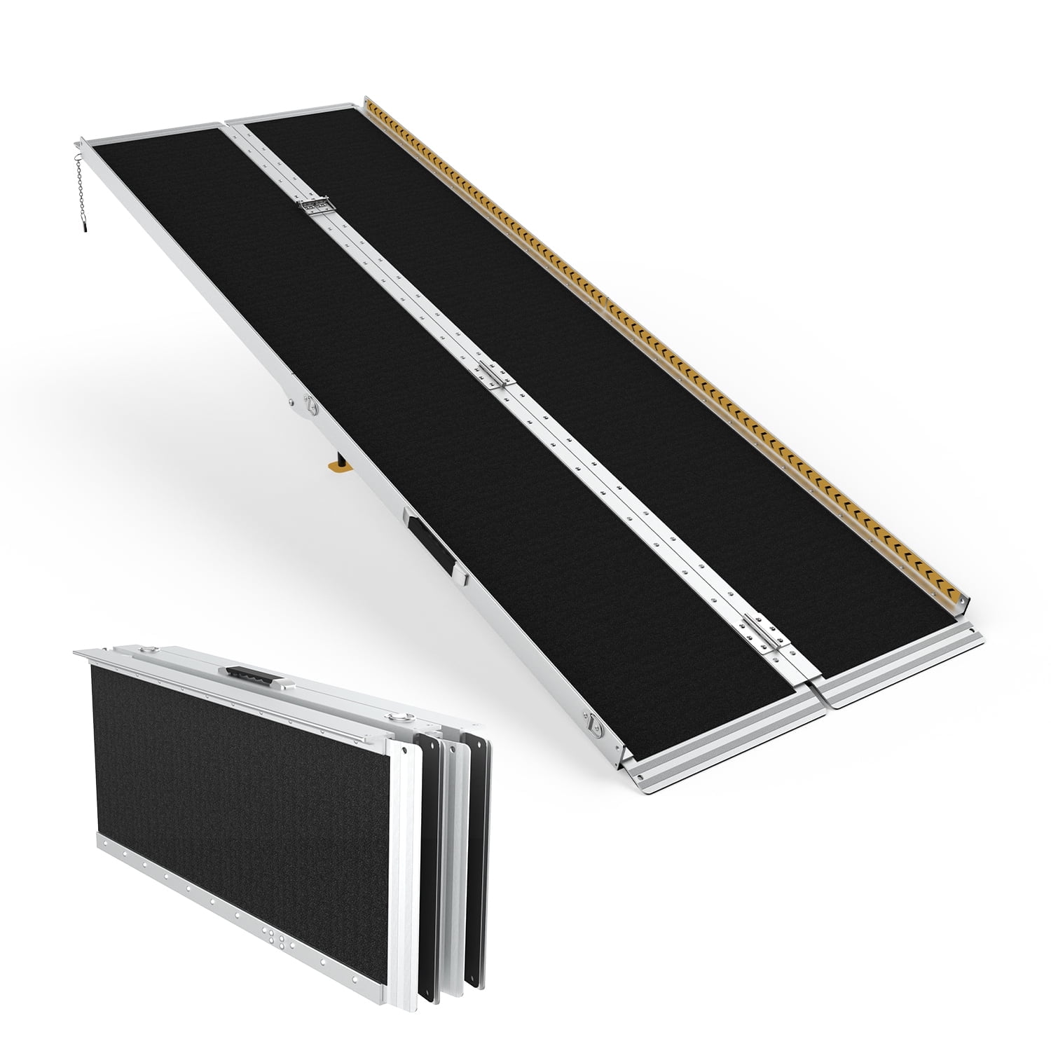 7FT Portable Wheelchair Ramp with Load-Reducing Shoulder Strap ...