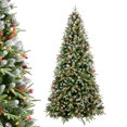 Soilhill 7ft PreLit Christmas Tree w/450 LED Lights, 2178 Mixed PE/PVC