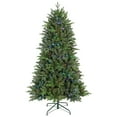 thumbnail image 1 of 7FT Prelit Christmas Tree with 340 RGB LED Lights & Easy Power Setup, 2126 PE/PVC Tips, 50 Functions - Multicolor Artificial Holiday Tree for Home, Party, or Living Room Decor, 1 of 13