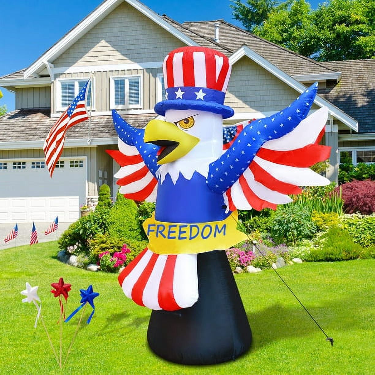  DeHasion Patriotic Independence Day Inflatable Costume  Inflatable American Eagle Costume for Adult/Parade/Halloween (Riding  American Eagle) : Clothing, Shoes & Jewelry