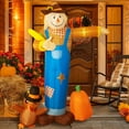 thumbnail image 1 of 7FT Thanksgiving Scarecrow Inflatable - Inflatable Thanksgiving Yard Decorations with Turkey and Pumpkin - Fall Outdoor Blow Up with LED Lights and Inflatable Patch for Garden Lawn Decor, 1 of 9