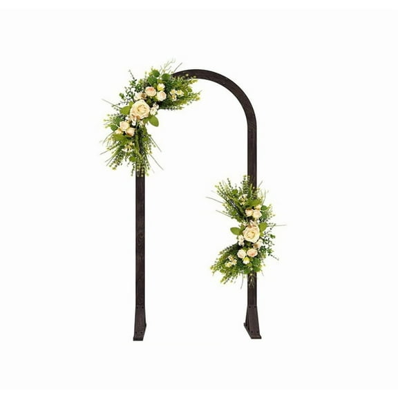 7FT Wooden Arch stand, Wooden Wedding Arch Frame, Wood Arch Backdrop Stand Wedding Arbor for Different Ceremony and Outdoor Lawn Decorations, Birthday Party Decoration,Graduation Ceremony Decorations