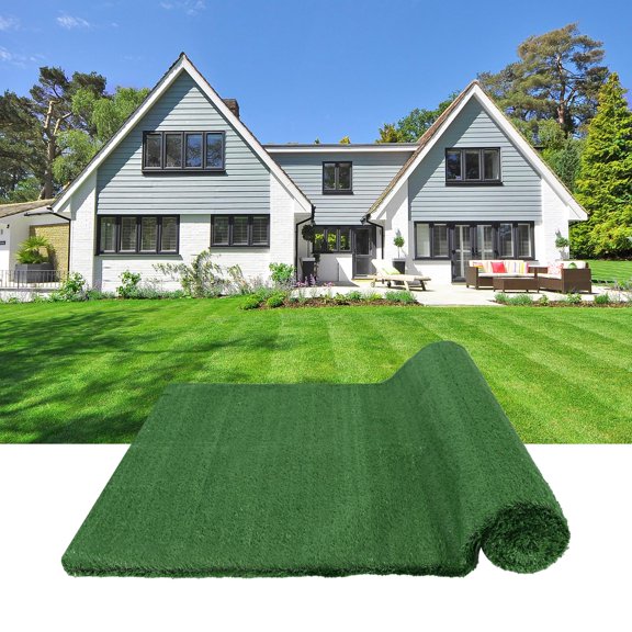 7FTx 10FT Artificial Grass Rug Indoor Outdoor, Pet-Friendly Dog Grass Mat and Replacement Artificial Grass Turf for Large Area Coverage, Fake Grass for Garden,Balcony ,Decoration,Fast Drainage