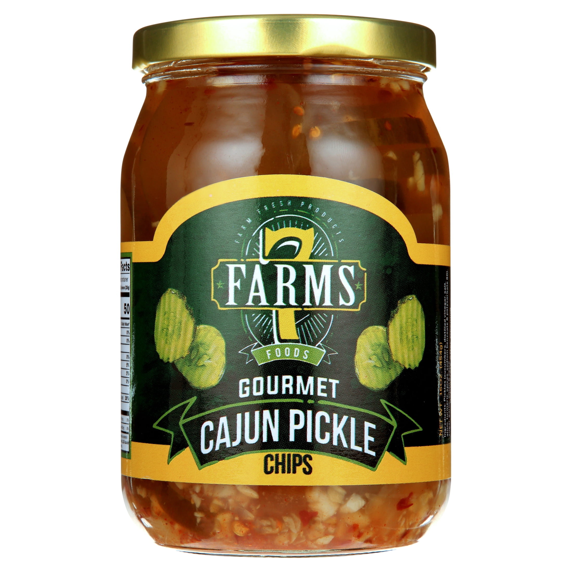 7Farms Cajun Pickle Chips, 16 oz