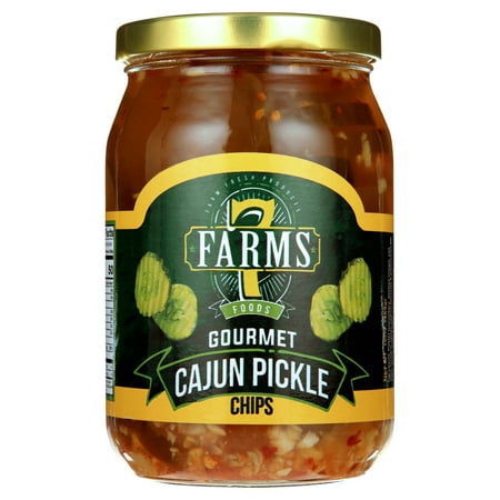 7Farms Cajun Pickle Chips, 16 oz