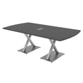 thumbnail image 1 of 7Ft Arc Rectangle Conference Table X Shaped Base Power And Data Module, 1 of 8