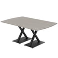 thumbnail image 1 of 7Ft Arc Rectangle Conference Table X Shaped Base Power And Data Module, 1 of 6