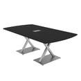 thumbnail image 1 of 7Ft Arc Rectangle Conference Table X Shaped Base Power And Data Module, 1 of 8