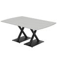 thumbnail image 1 of 7Ft Arc Rectangle Conference Table X Shaped Base Power And Data Module, 1 of 6