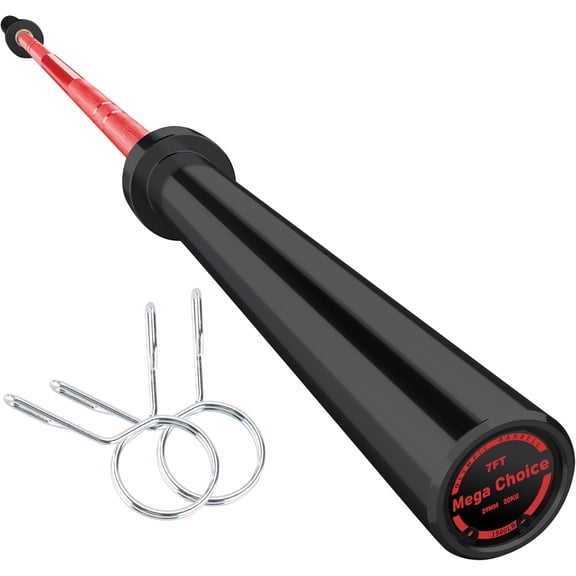 7Ft Barbell Bar for Weightlifting and Powerlifting, 1500Lbs Load Capacity Bench Press Bar Fit 2" Standard Weights, Strength Training Bar for Home Gym Exercises