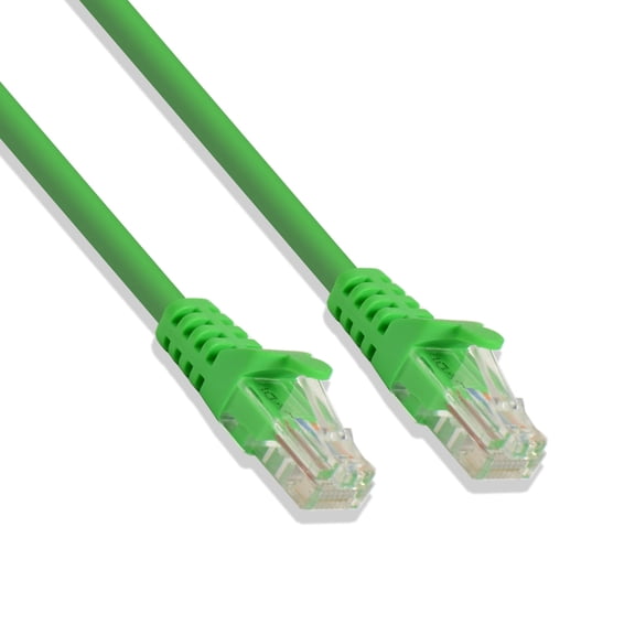 7Ft Cat5e Ethernet RJ45 Lan Wire Network Green UTP 7 Feet Patch Cable (5 Pack)