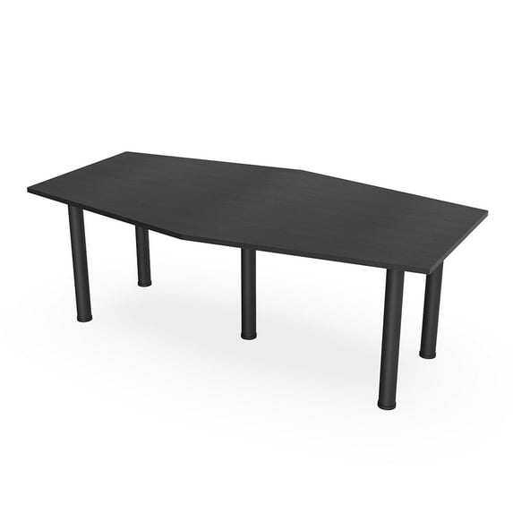7Ft Hexagon Irregular Conference Table Power And Data Post Legs