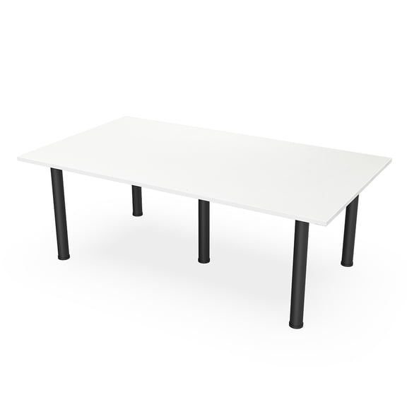 7Ft Rectangle Conference Room Table Power And Data Post Legs
