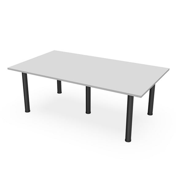 7Ft Rectangle Conference Room Table Power And Data Post Legs
