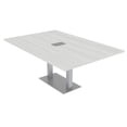 thumbnail image 1 of 7Ft Rectangular Conference Room Table Power And Data Square Metal Base, 1 of 7