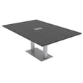 thumbnail image 1 of 7Ft Rectangular Conference Room Table Power And Data Square Metal Base, 1 of 7