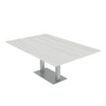 thumbnail image 1 of 7Ft Rectangular Conference Room Table Power And Data Square Metal Base, 1 of 5