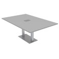 thumbnail image 1 of 7Ft Rectangular Conference Room Table Power And Data Square Metal Base, 1 of 7