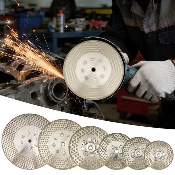 7In Angle Grinding Wheel With High Strength Diamond Cutting Wheel Blade(Silver-18cm)