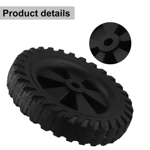 7Inch Air Compressor Wheels Replacement Parts Shock Absorption Non-Slip Silent Replacement Wheels For Air Pumps Oil-Free Machine Smile Home