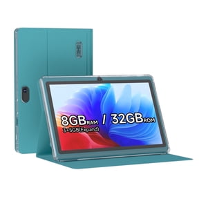 7Inch Android Tablet with Protective Case, 8GB(3+5Expand) RAM+ 32GB ROM, IPS Screen, Dual Camera, Bluetooth 5.0 WiFi Tab, Navy Blue