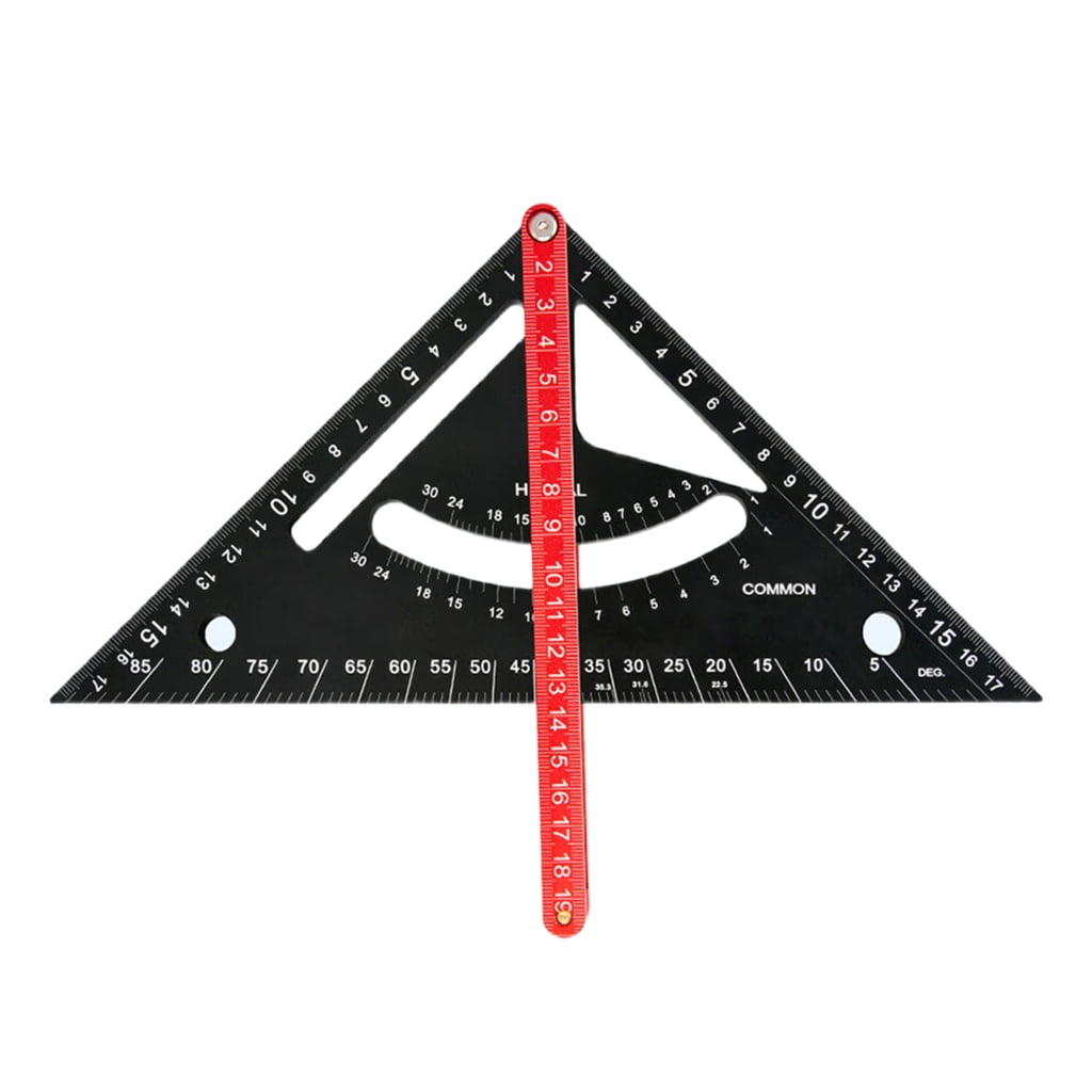 7Inch Carpentry Square Try Square Triangles Ruler Metric Protractor 45 ...