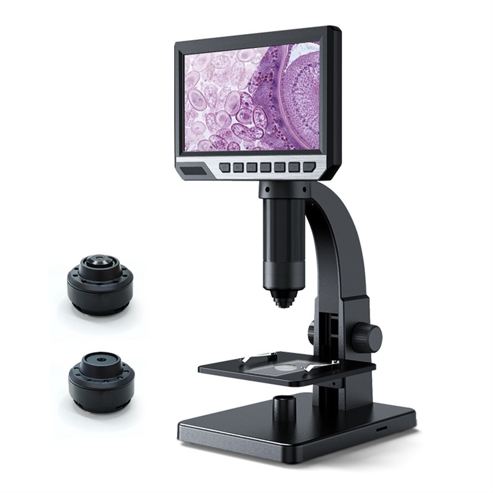 7Inch Digital HD Microscope 2000X Microscope Mite Cell Electron ...