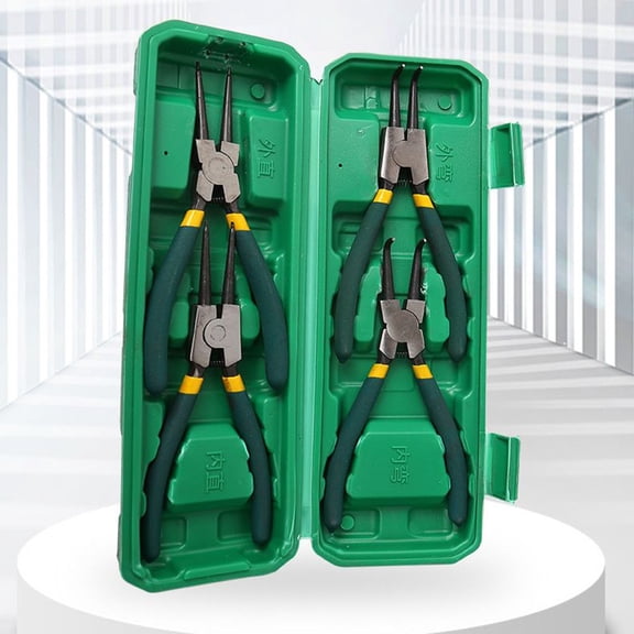 7Inch Snap Ring Pliers Set Internal/External Circlip Pliers with Storage Case