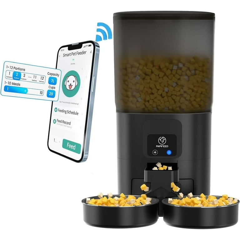 7L Automatic Cat Feeder for 2 Cats
