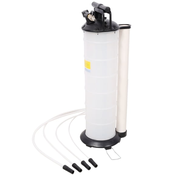 7L Dual-Mode Oil Extractor Pump - Pneumatic/Manual Fluid Evacuator for Cars, Boats & Motorcycles (White & Black)