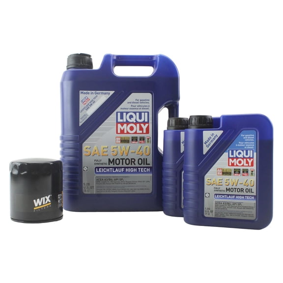 7L Liqui Moly Leichtlauf High Tech 5W-40 Wix Oil Change Kit for Audi V6 2.7/2.8L