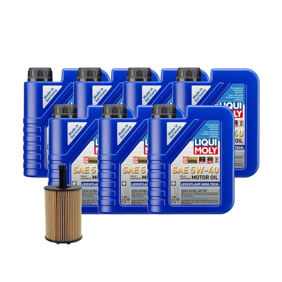 7L Liqui Moly Leichtlauf High Tech 5W-40 Wix Oil Change Kit for VW AXK 2.8L