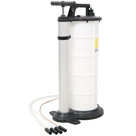 7L Pneumatic/Manual Oil Extractor Pump - Automotive Fluid Evacuator for Oil Changes - Vacuum Fluid Extractor System