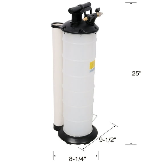 7L Pneumatic/Manual Oil Extractor Pump,Oil Changer Vacuum Fluid Evacuator Extractor for Automotive Fluids Vacuum Evacuation,