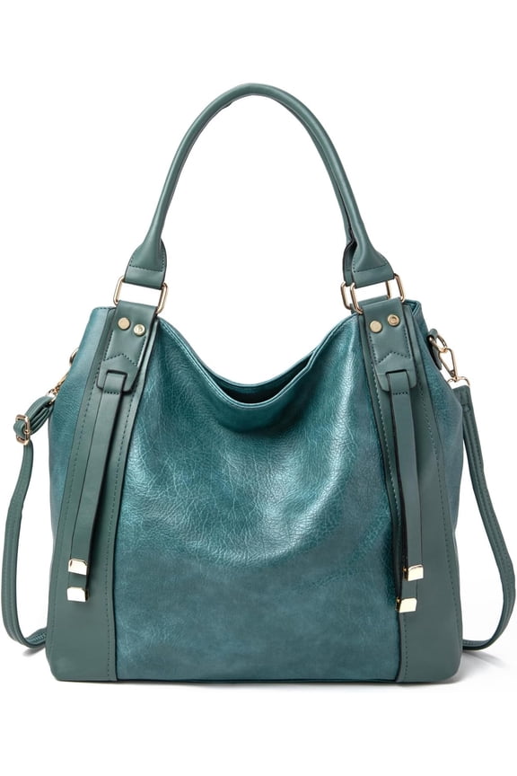 Soft Faux Leather Tote Bag for Women Large Ladies Hobo Bags Slouchy Purse and Handbag with Adjustable Strap