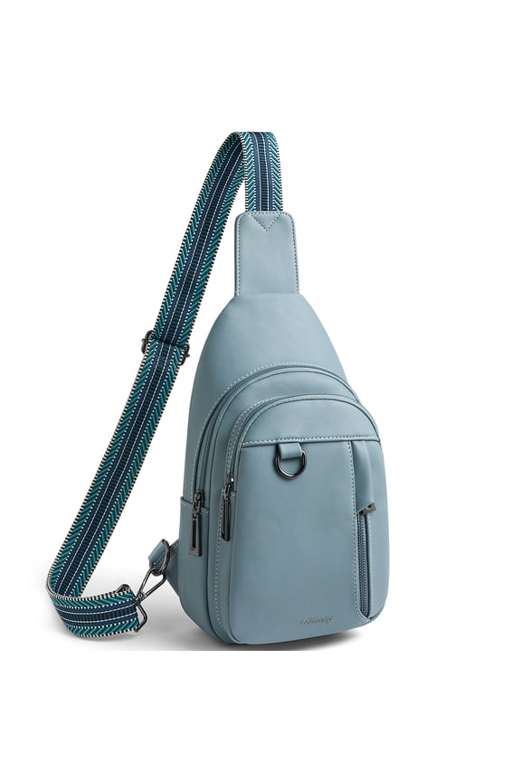 7L Sling Bag for Women & Men, Leather Anti-Theft Crossbody Backpack, Small Daypack Fanny Pack for Travel, Hiking, and Work