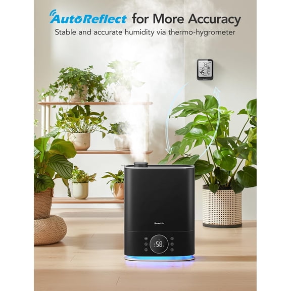 7L Smart Humidifier with App & Voice Control, 70H Runtime, RGB Nightlight, and Humidity Sensor