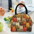 thumbnail image 1 of 7L Volume Handheld Insulated Reusable Meal Tote Lunch Bags A Large Group Of Cats, 1 of 6