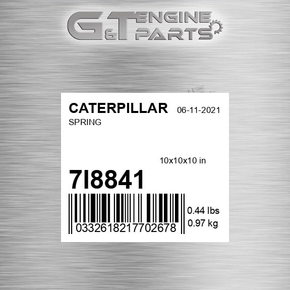 7L8841 SPRING fits CATERPILLAR (NEW AFTERMARKET) - Walmart.com