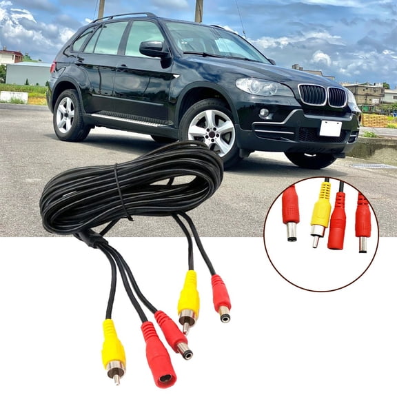7M Car RCA DC Video AV Extension Cable Wire for Car Backup Camera