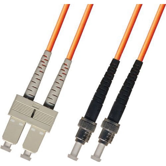 7M Multimode Duplex Fiber Optic Cable (62.5/125) - SC to ST