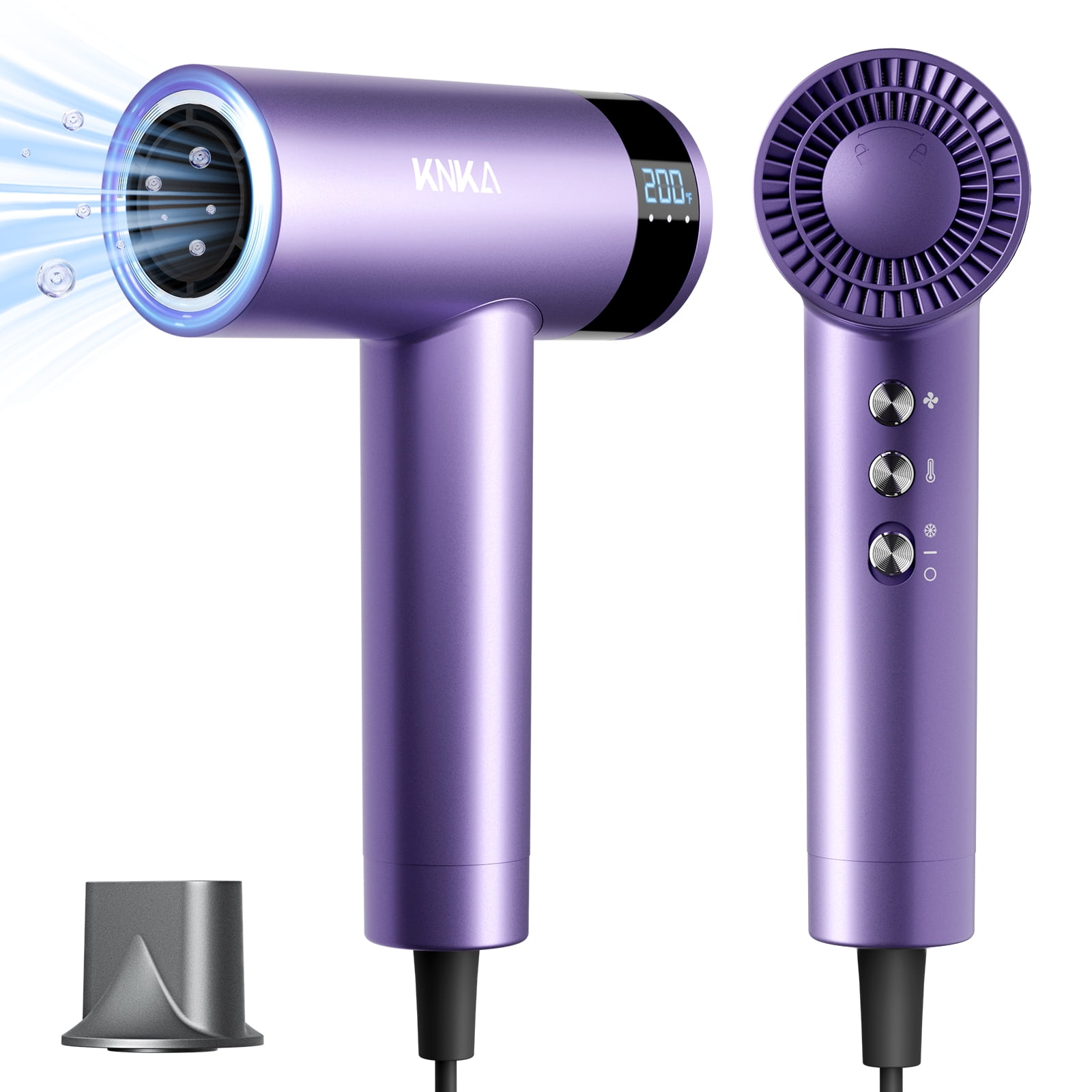 7MAGIC Hair Dryer, 1500W High Speed Low Noise Blow Dryer with 4 Temps & 3 Speed, Negative Ionic