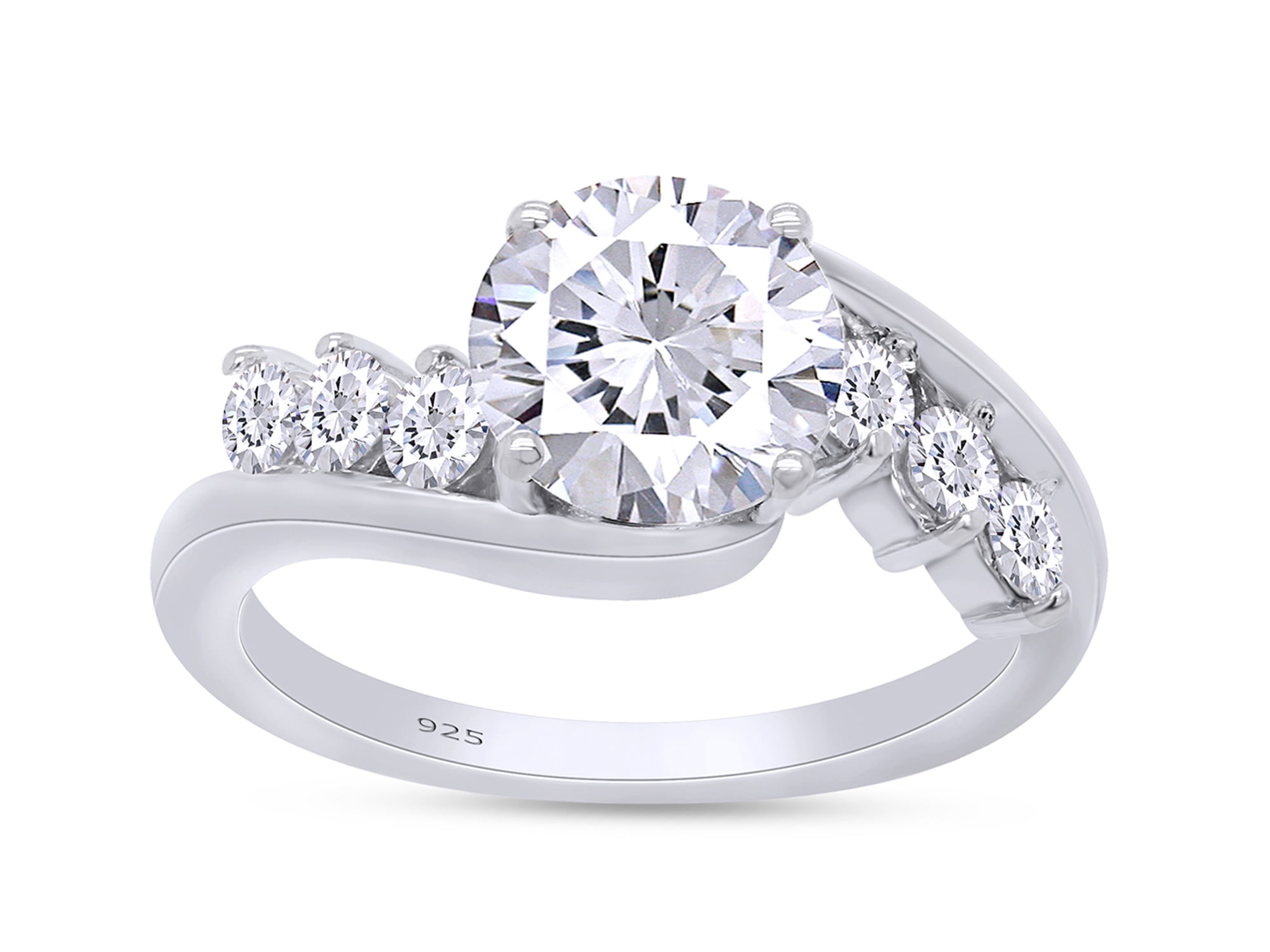 Moissanite shop center stone