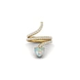 thumbnail image 1 of 7MM Heart Shape Wrap Bypass Ring Natural Ethiopian Opal 925 Silver Gold Vermeil Women Valentines Day Gifts Rings, 1 of 7