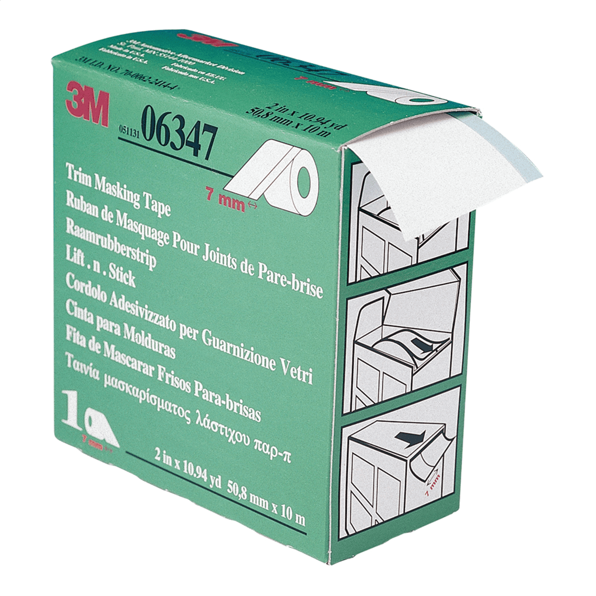7MM MASKING TAPE(GREEN BX)BLUE