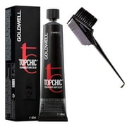 7N@BP GOLDWELL TOPCHIC Professional Hair Color 2.1 oz tube Topchick Top Chic Chick Haircolor Dye - Pack of 1 w/ Sleek 3-in-1 Comb-Brush