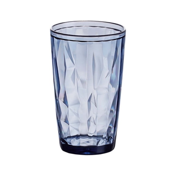 7OZ Diamond Pattern Acrylic Water Cup - High-End Colorful Tumbler, BPA-Free, Stackable & Shatter-Resistant for Kitchen, Bar & Outdoor Use (Teal/Blue/Purple/Amber)
