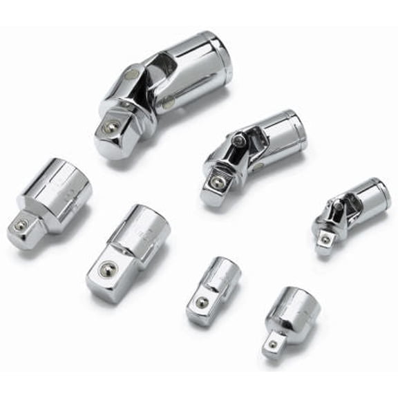 7PC Socket Adapter and Universal U-Joint Set