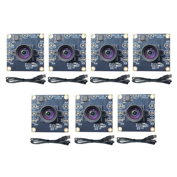 7PCS 100 Degree Camera Module 1MP OV9732 1280x720 USB Free Driver Manual Focus with 2 Meter Cable for WinXP/7/8/10